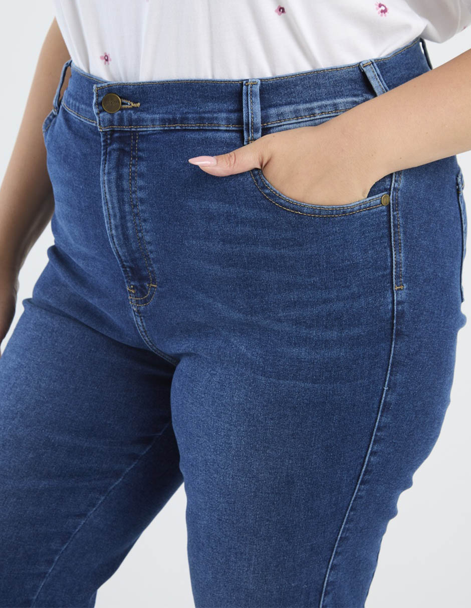 Jeans relaxed amplio para mujer