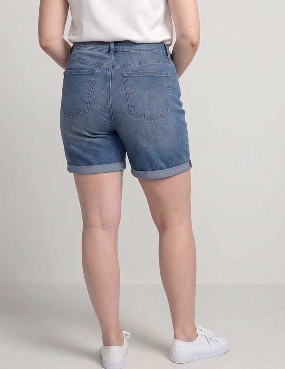 Short weekend plus de mezclilla para mujer