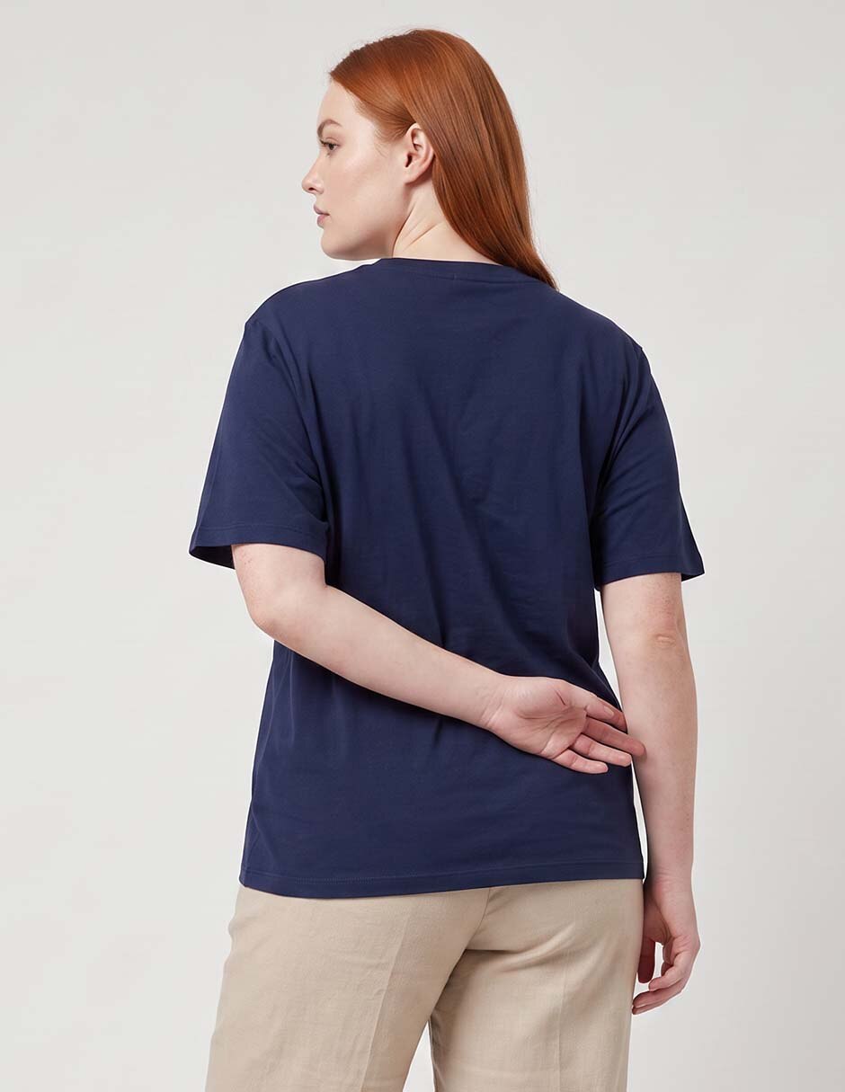 Playera manga corta cuello redondo para mujer 2