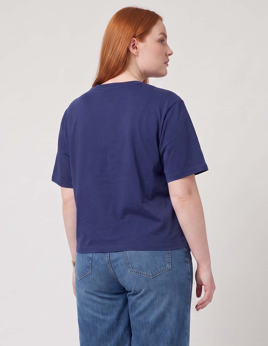 Playera manga corta cuello redondo para mujer 3