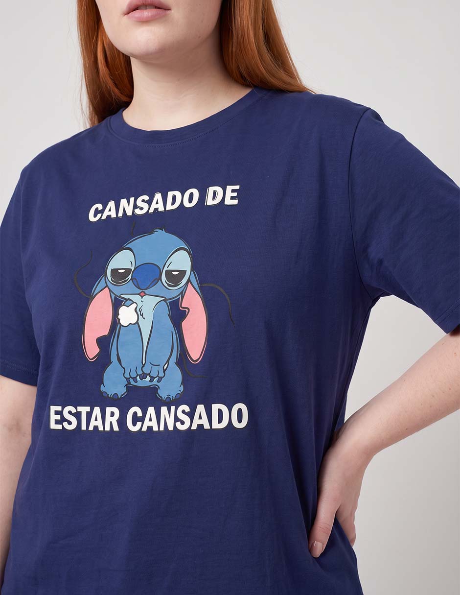 Playera manga corta cuello redondo para mujer 2