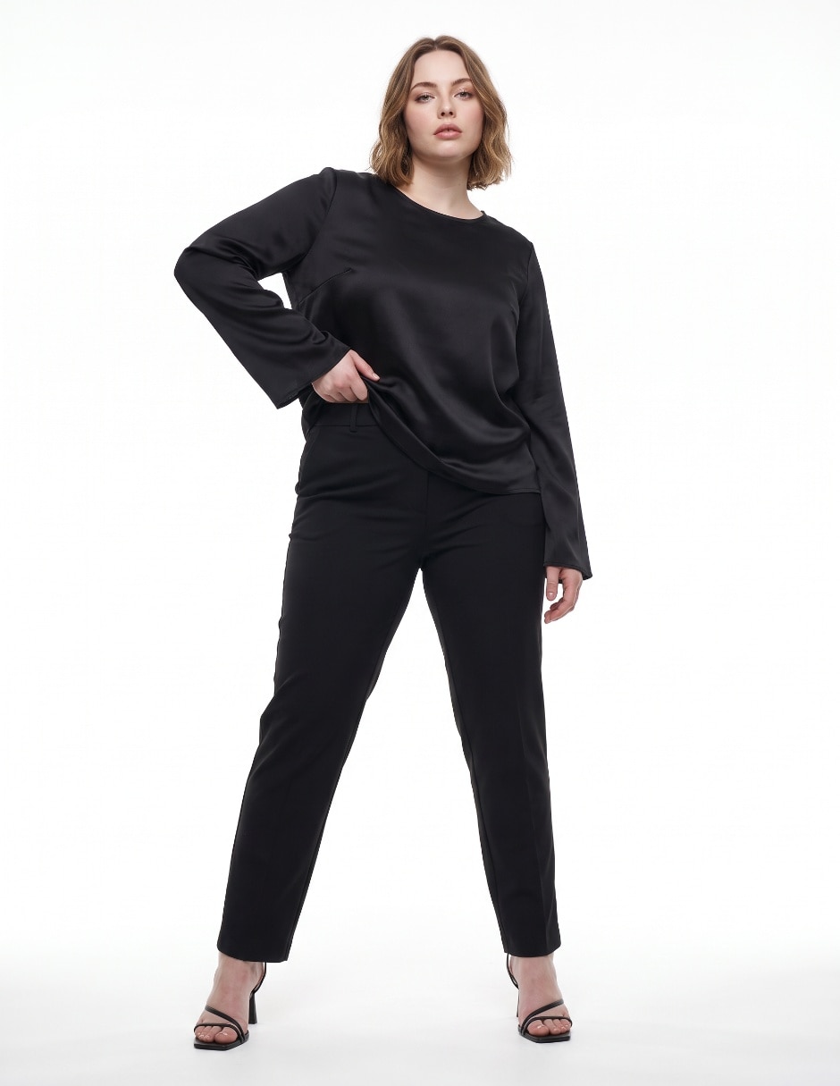 Blusa manga larga para mujer