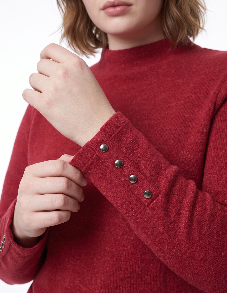Suéter cuello redondo para mujer