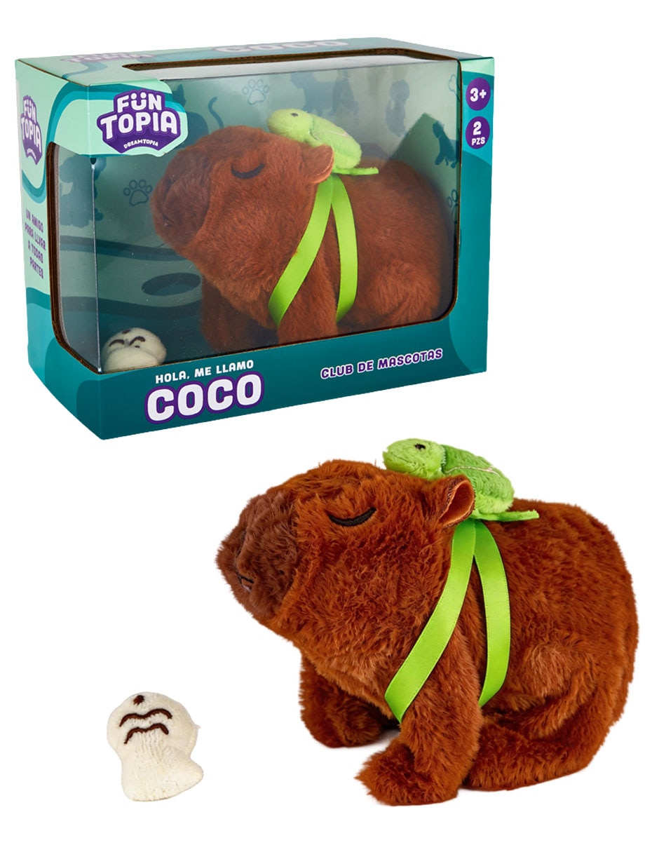 Peluche capibara funtopia de 17 cm