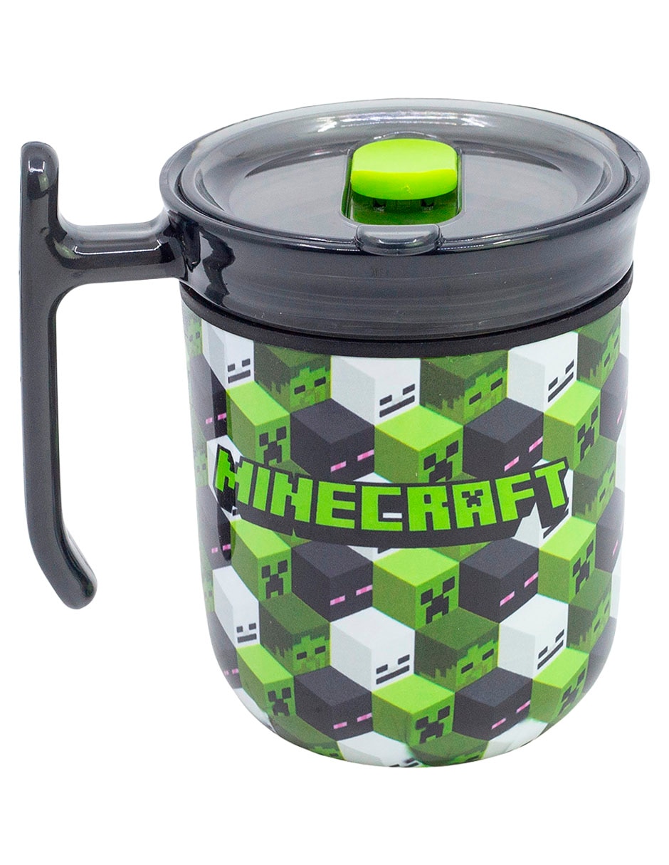 Termo de acero inoxidable Minecraft Iconicmono con tapa a prueba de derrame 3