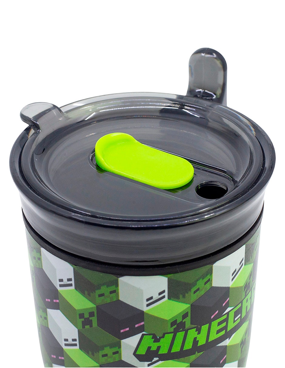 Termo de acero inoxidable Minecraft Iconicmono con tapa a prueba de derrame 4