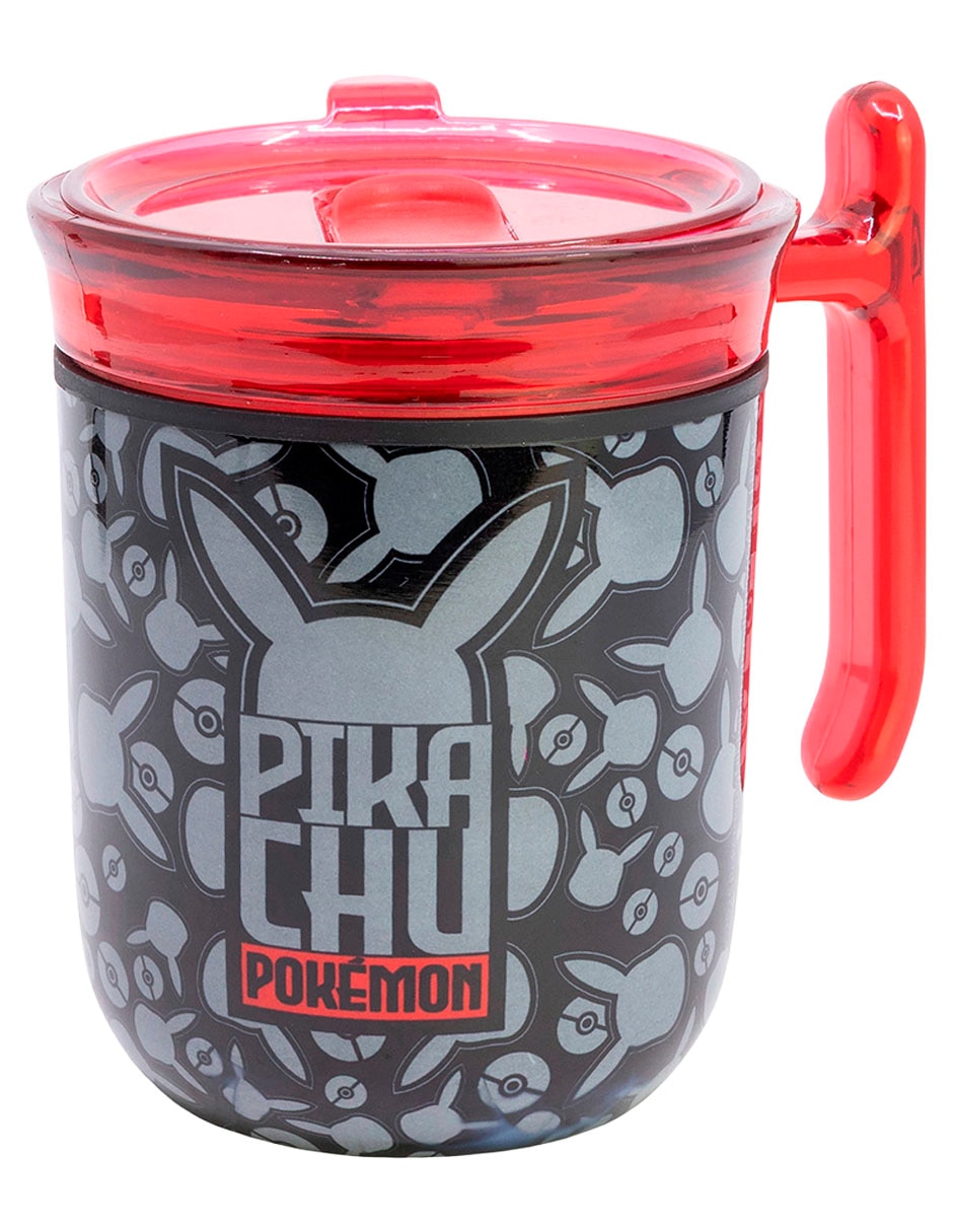 Termo de acero inoxidable Pikachu con tapa rosca 470 ml