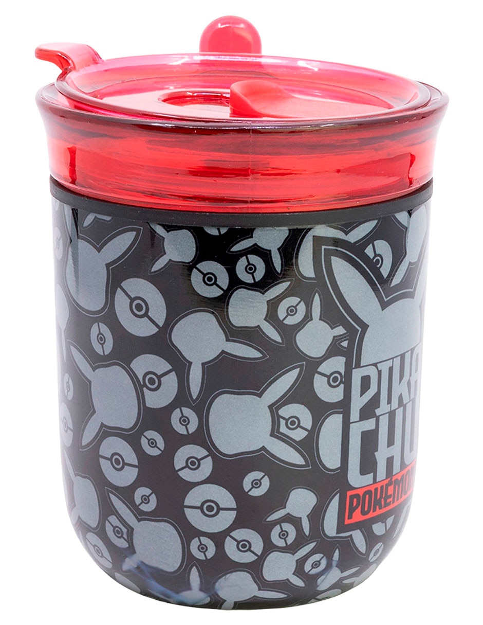 Termo de acero inoxidable Pikachu con tapa rosca 2