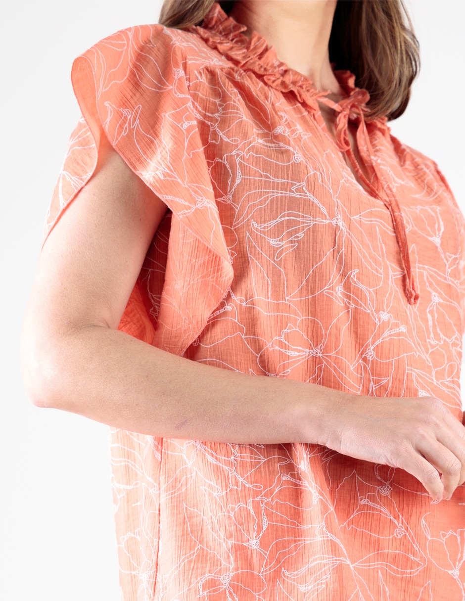 Blusa manga al codo para mujer 3