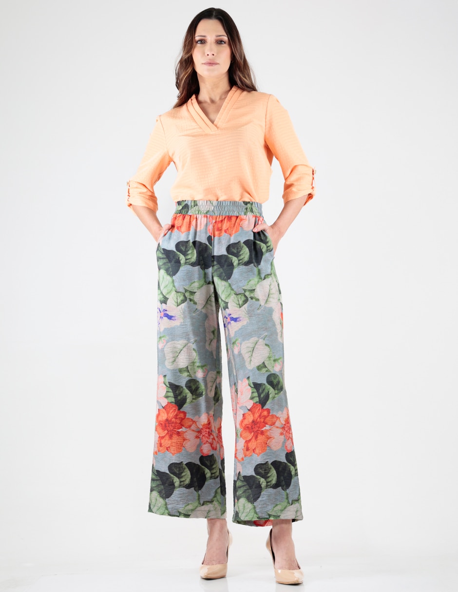 Pantalón relaxed Pierre Cardin regular para mujer