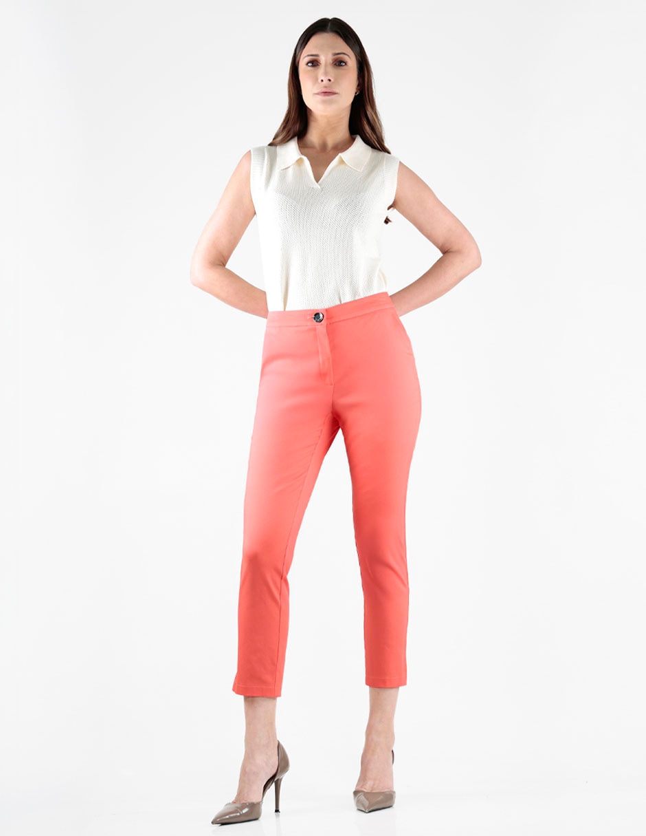 Pantalón capri Pierre Cardin skinny para mujer