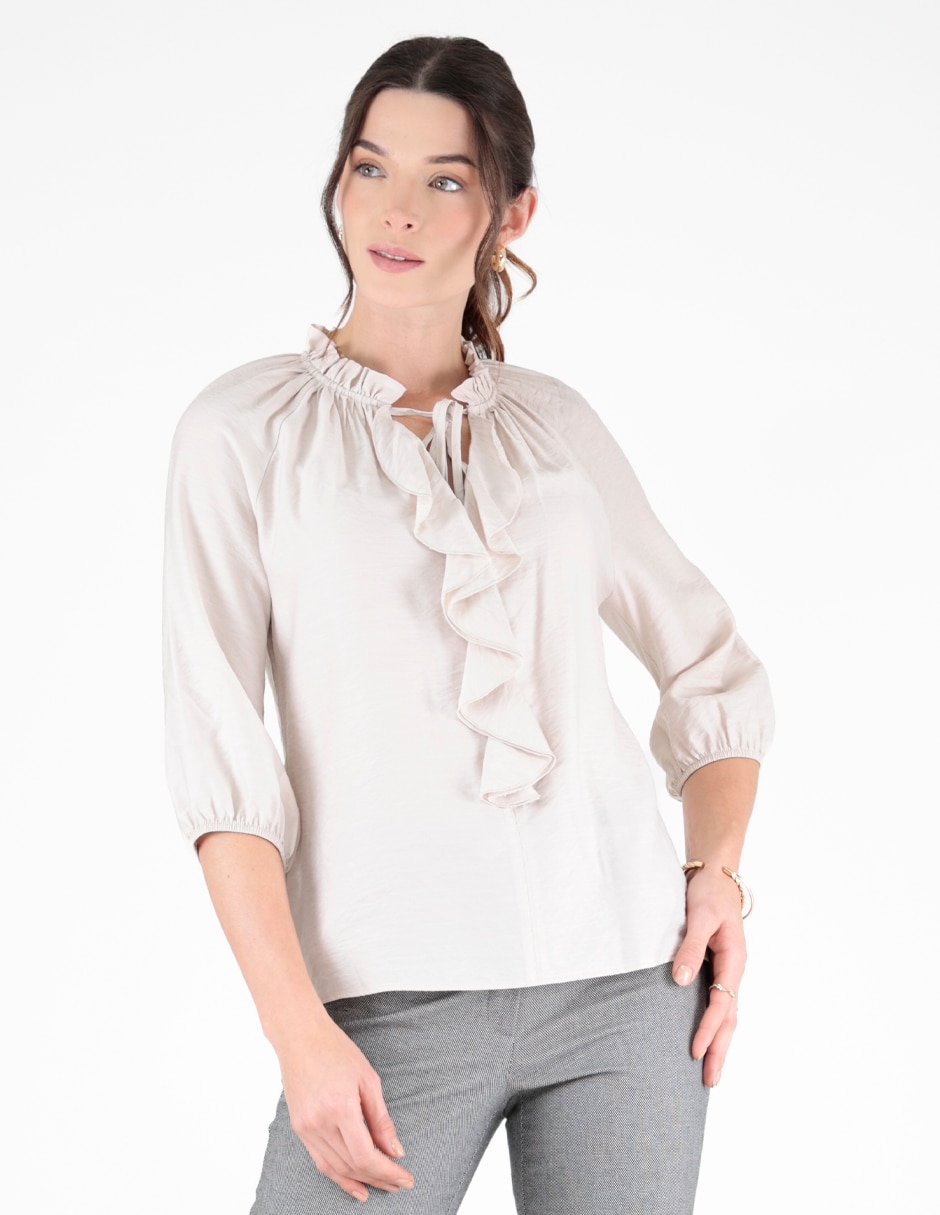 Blusa manga 3/4 para mujer