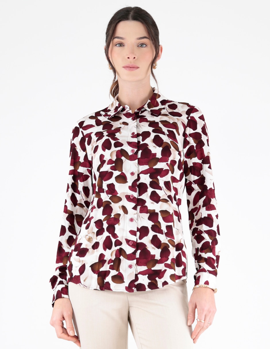 Blusa manga larga para mujer