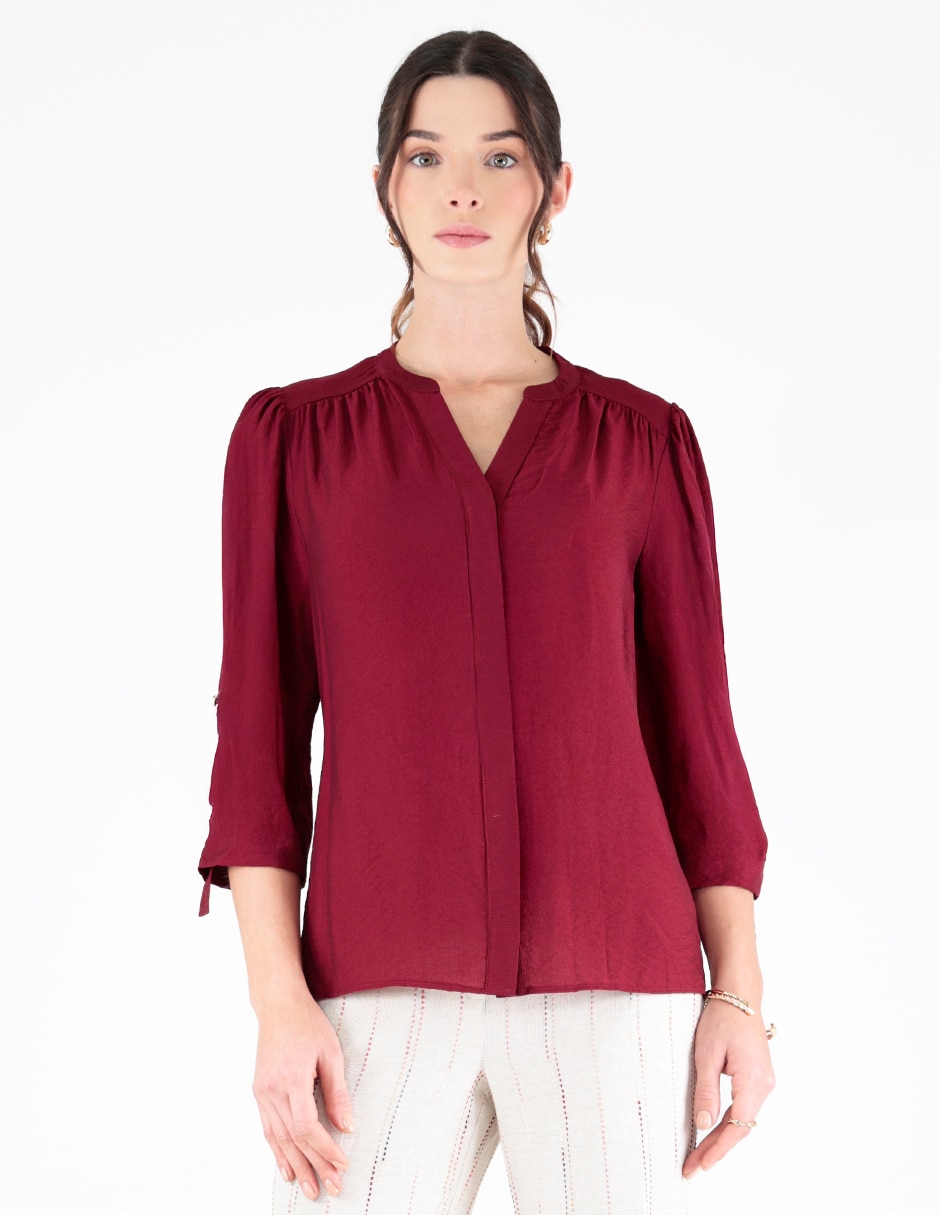 Blusa manga 3/4 para mujer Blusa manga 3/4 para mujer