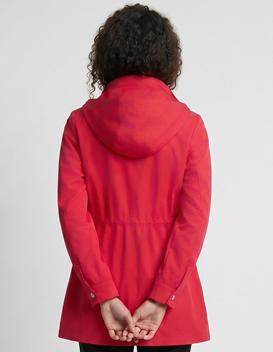 Gabardina con Capucha Jean Parell para mujer