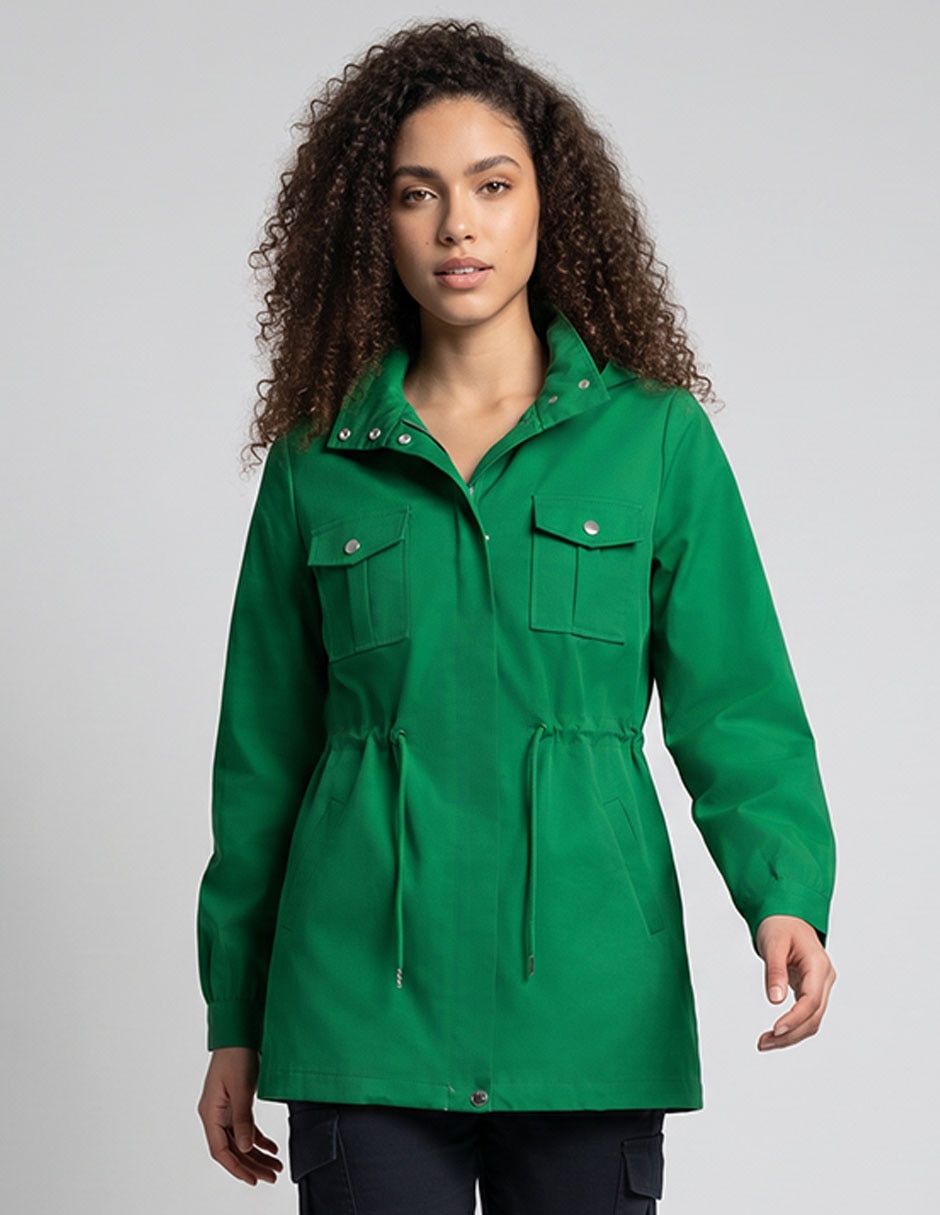 Gabardina con Capucha para mujer