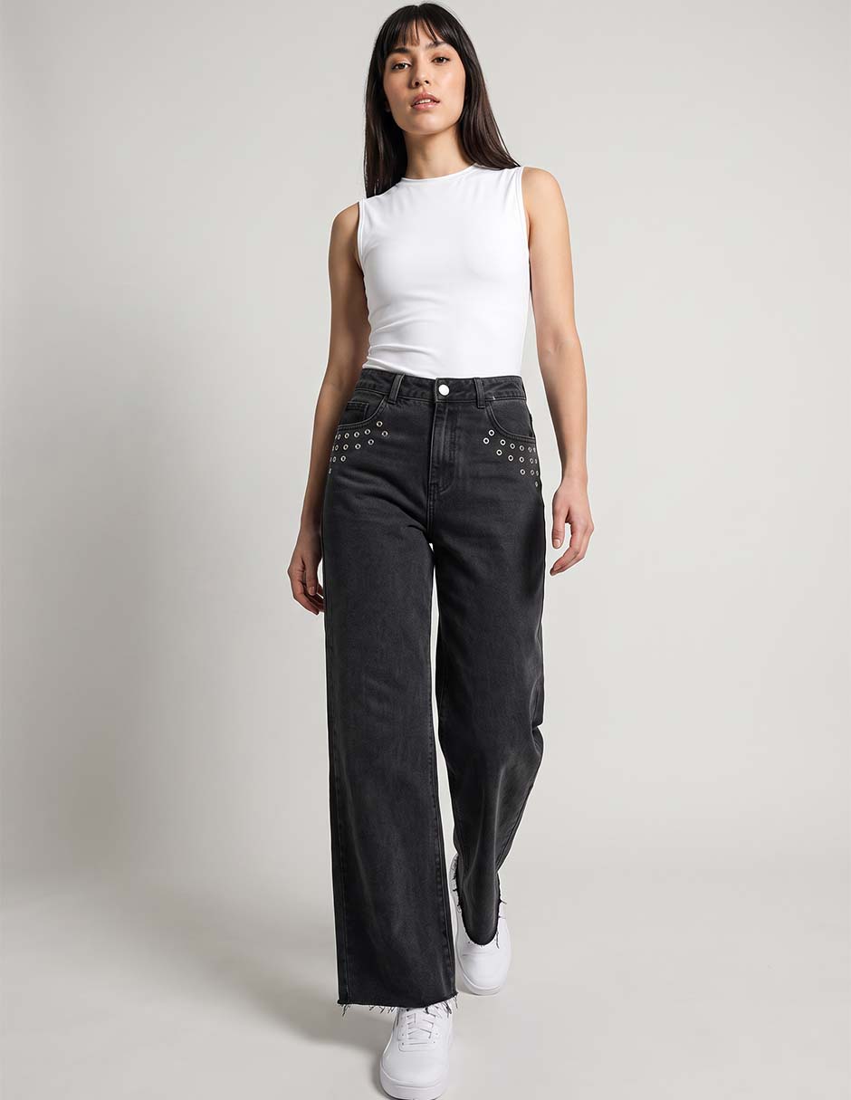 Jeans wide legpara mujer 3