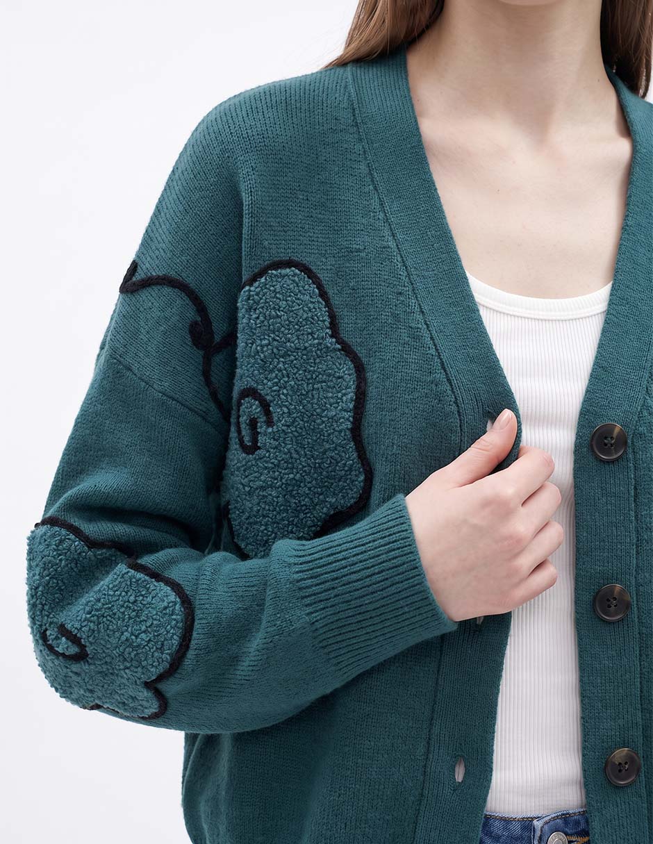 Suéter cuello v para mujer