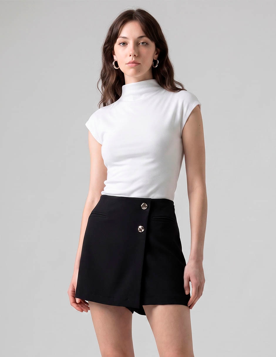 Falda short a la cintura Falda short a la cintura