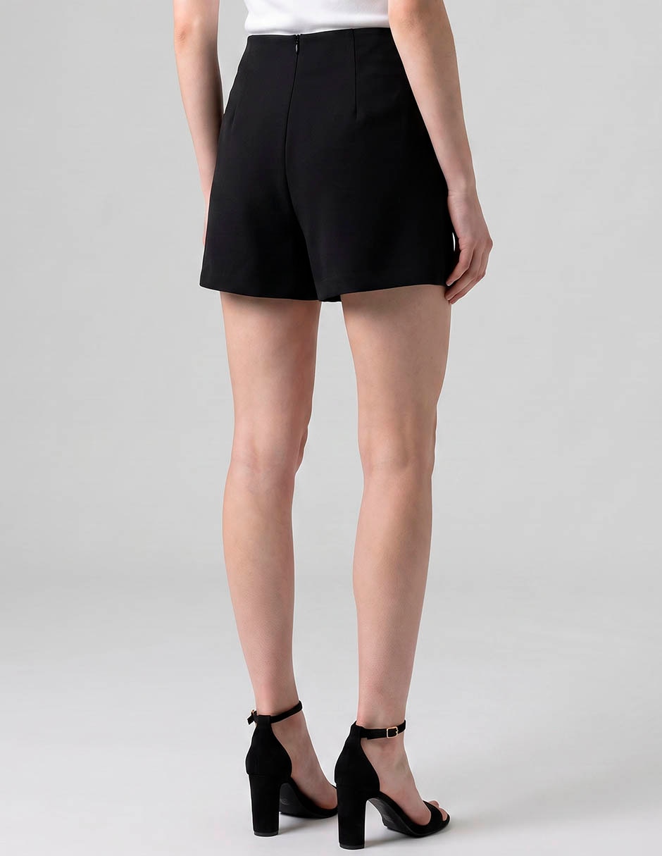 Falda short Metropolis a la cintura
