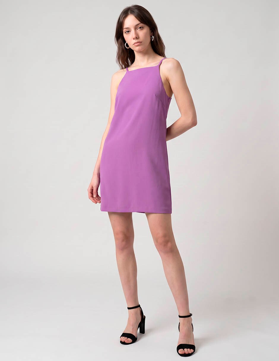 Vestido corto casual metropolis para mujer