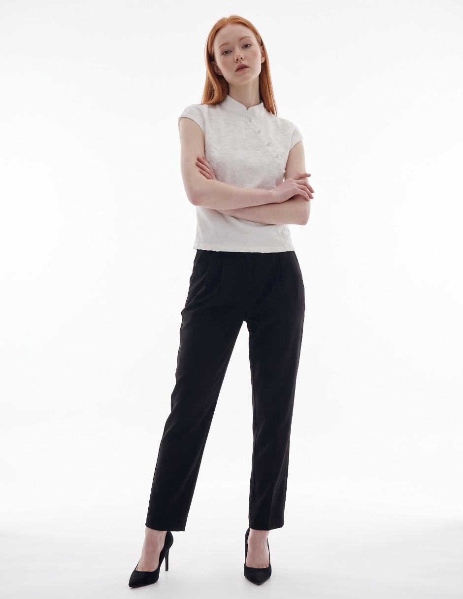 Blusa manga corta para mujer 4