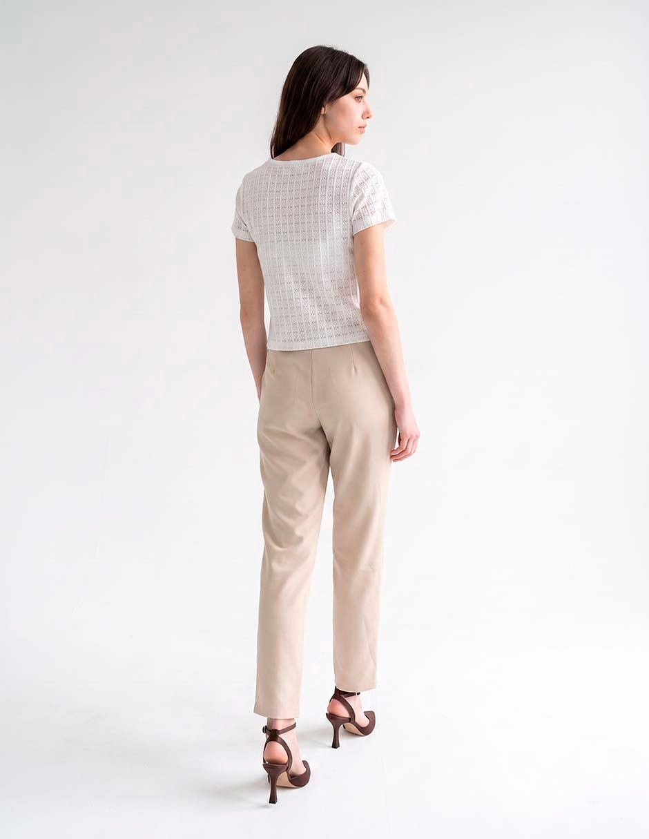 Pantalón de vestir recto para mujer 2