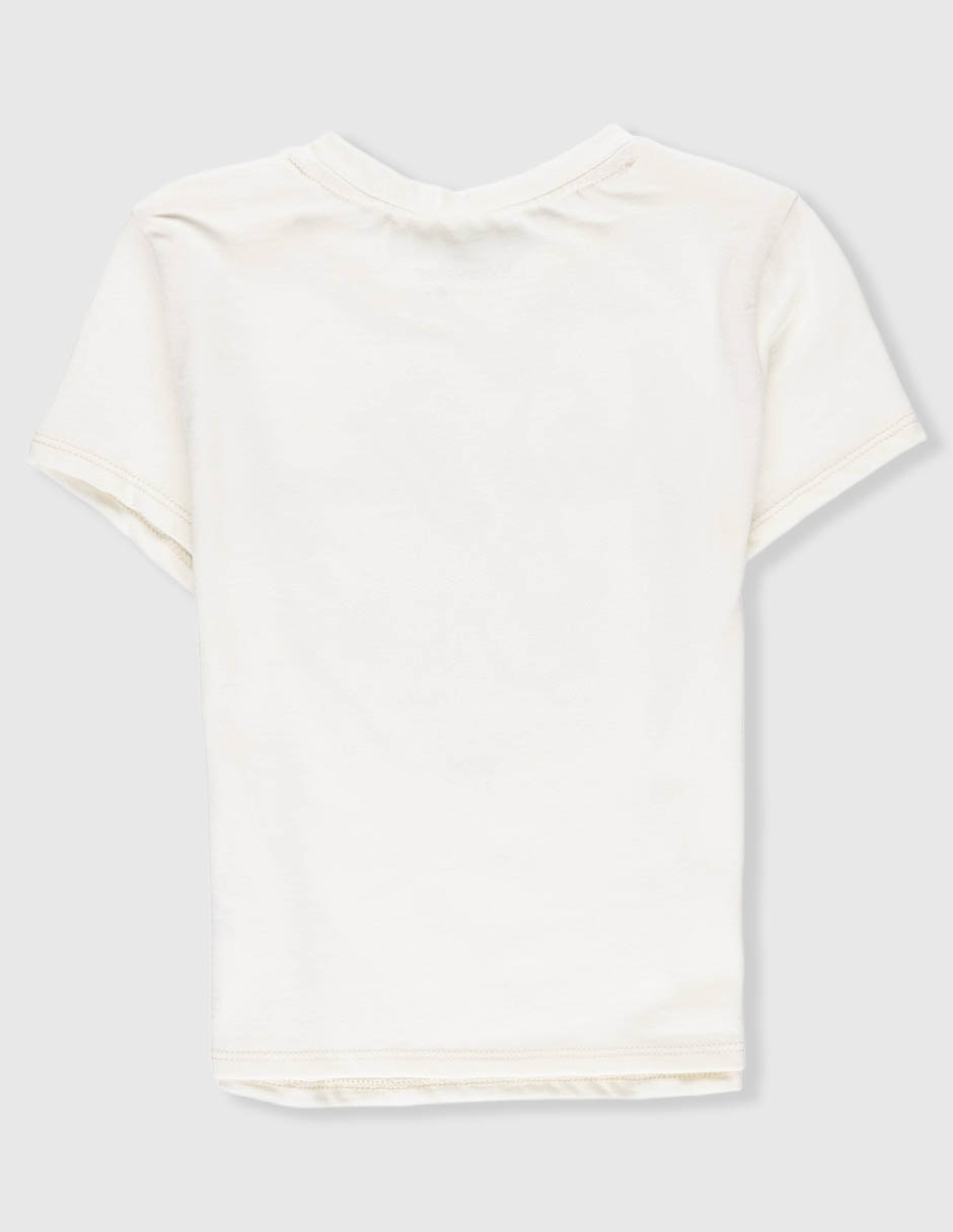 Playera manga corta para niña