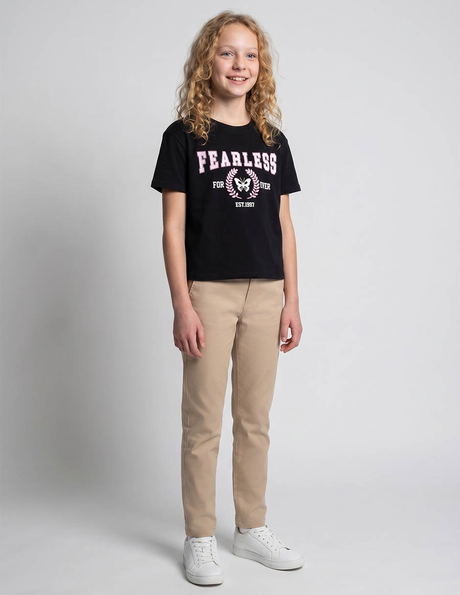 Playera manga corta para niña Playera manga corta para niña