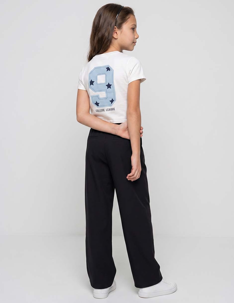 Playera manga corta Weekend para niña