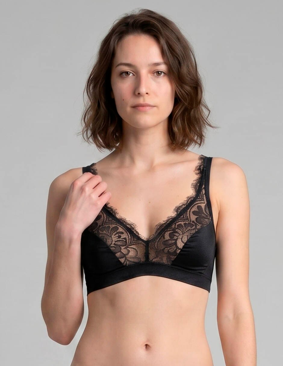 Bralette marel con copa para mujer