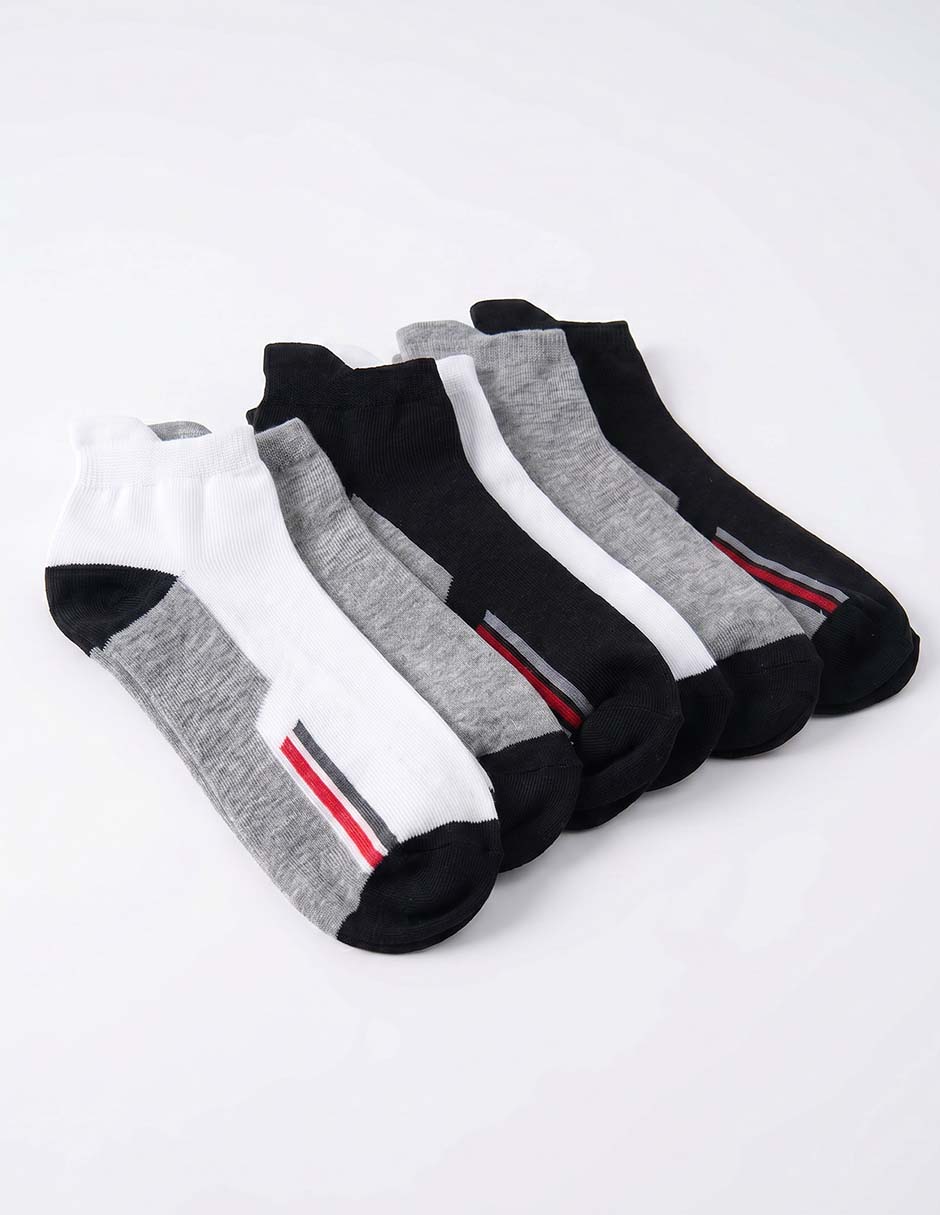 Set de tín weekend de algodón para hombre 6 pares