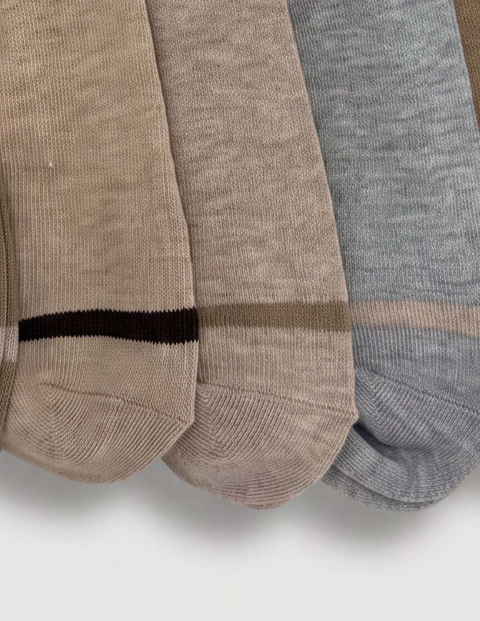 Set de tín weekend de algodón para hombre 6 pares 3