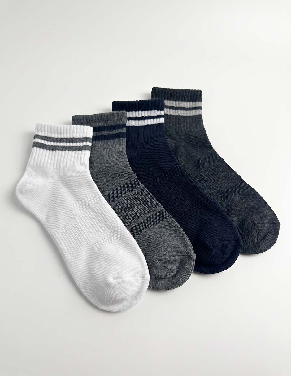 Set de calcetín weekend para hombre 4 pares Set de calcetín weekend para hombre 4 pares