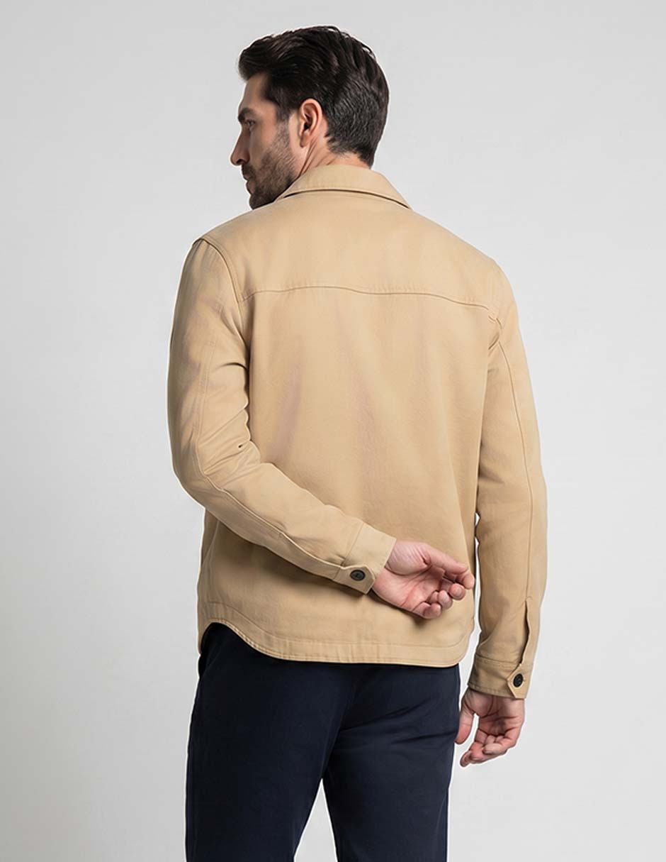 Chamarra casual con bolsillos para hombre 2