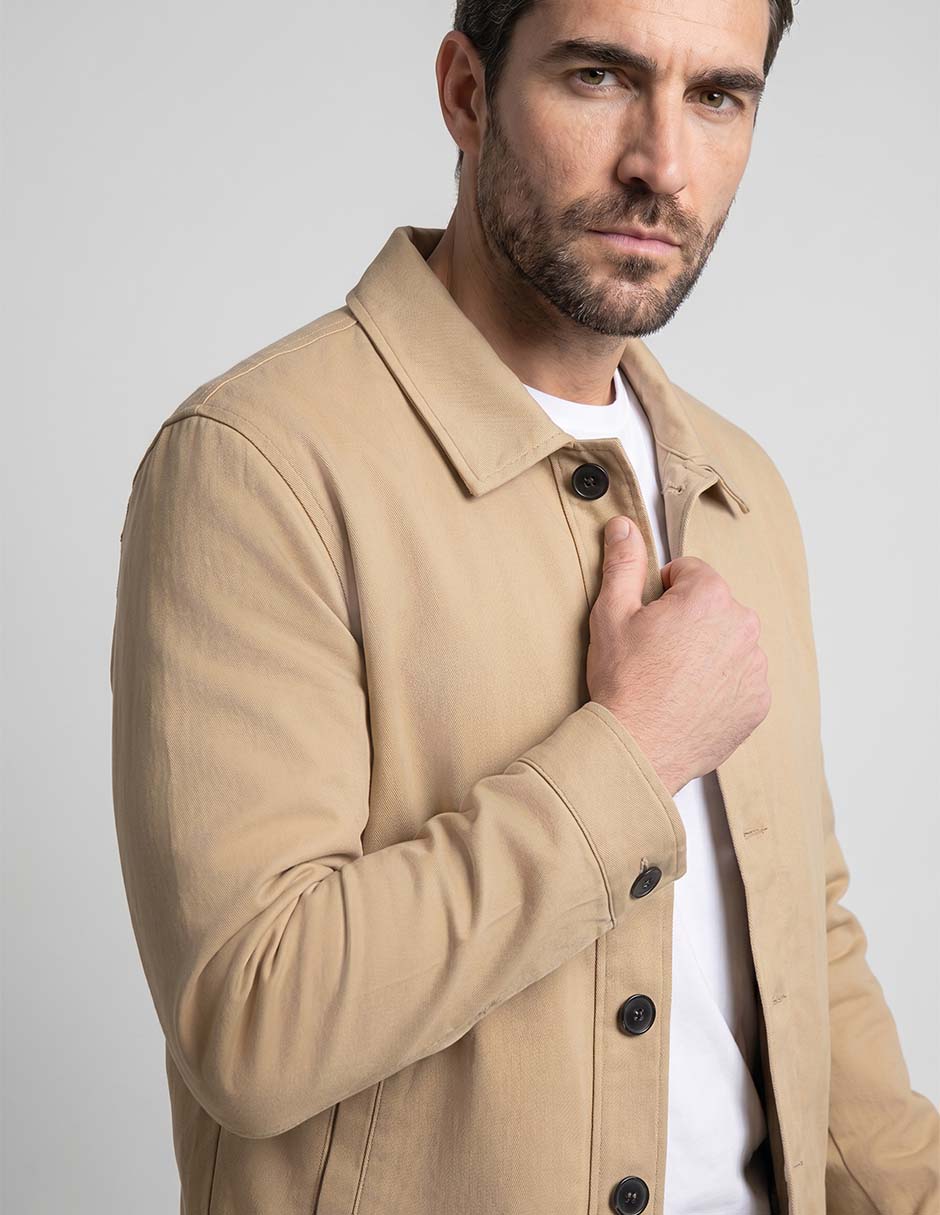 Chamarra casual con bolsillos para hombre 3
