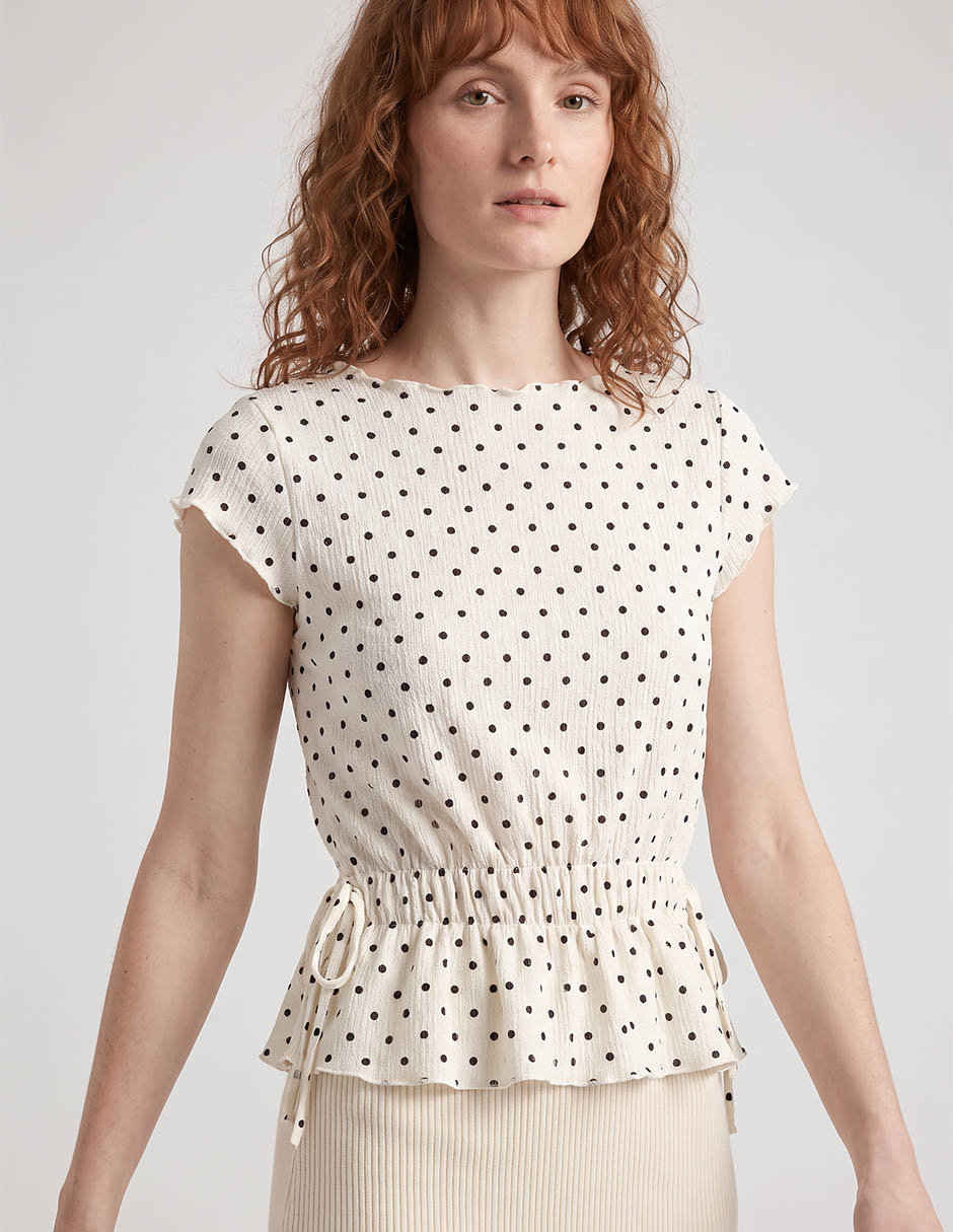 Blusa manga corta para mujer 4