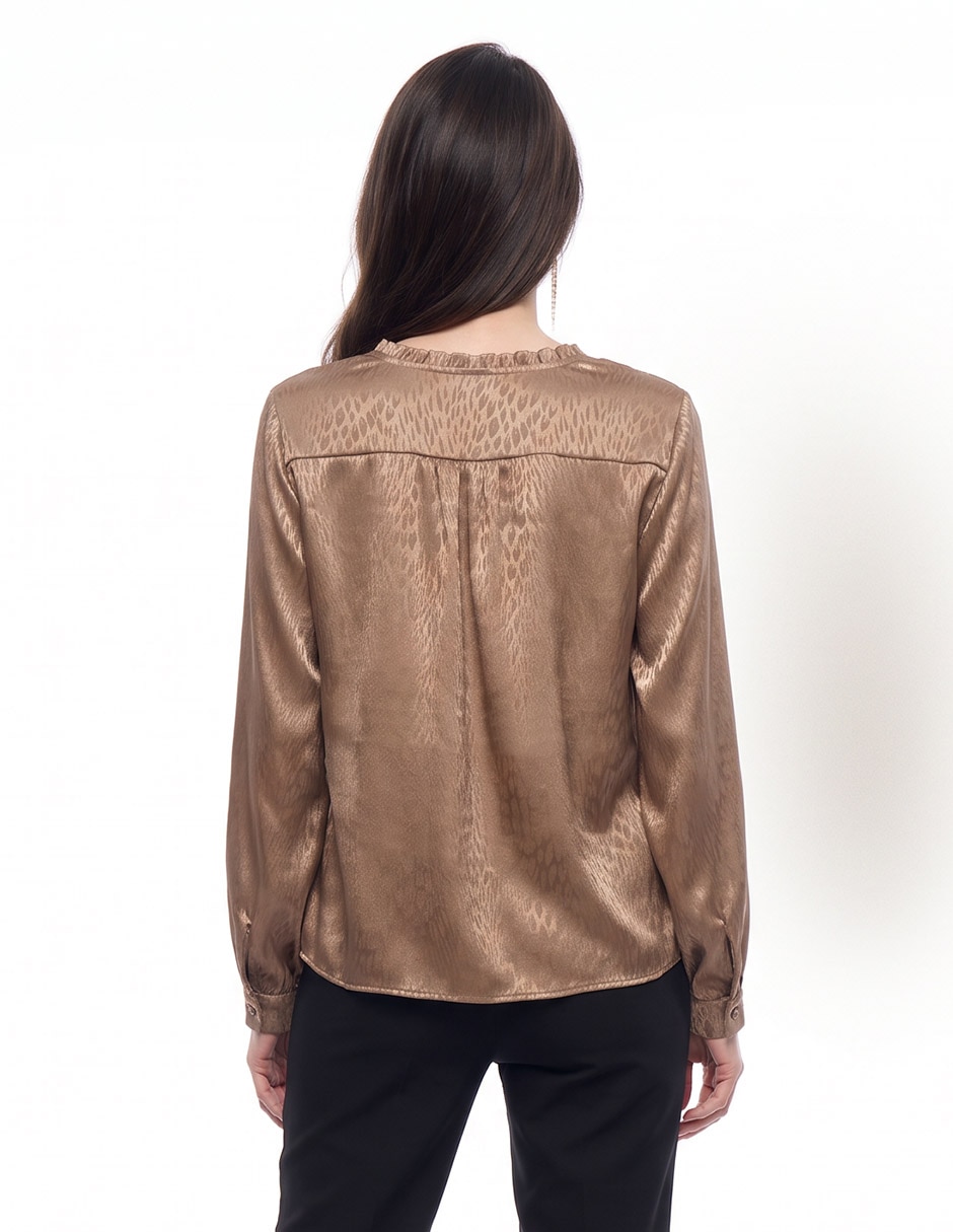 Blusa manga larga para mujer 4