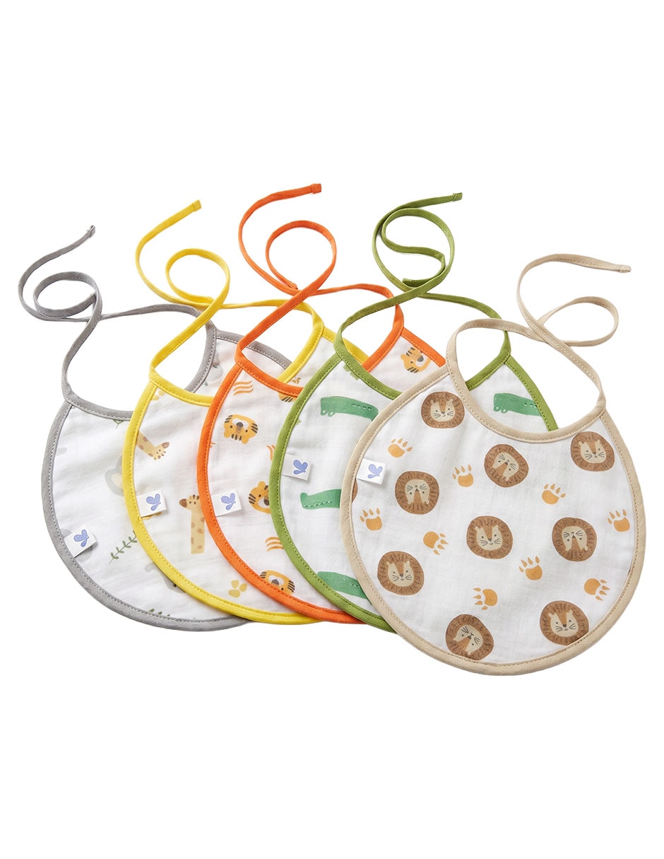 Set babero de algodón 5 piezas 1