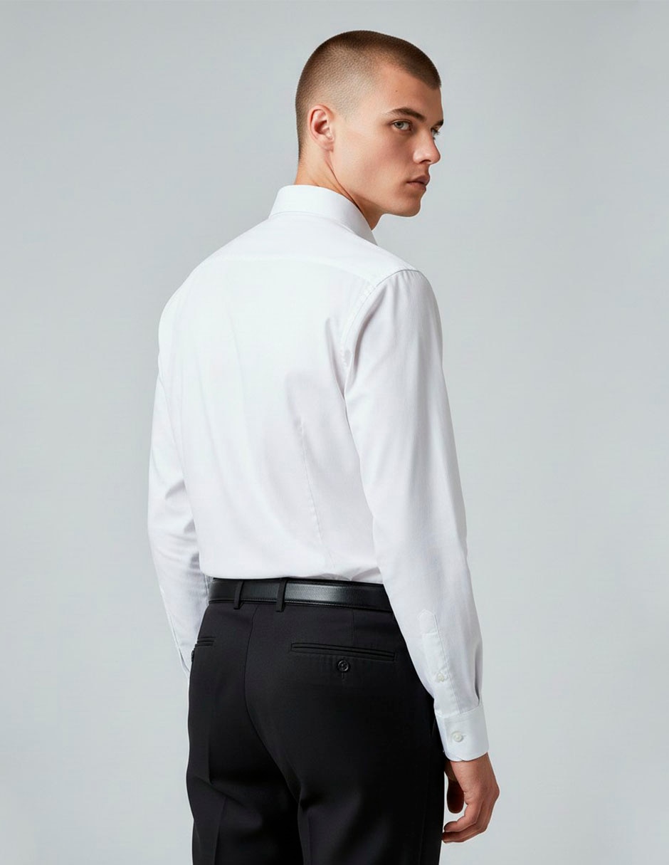 Camisa formal manga larga para hombre