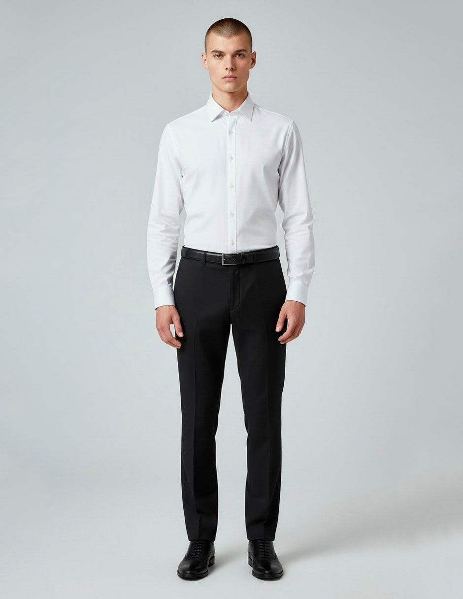 Camisa formal manga larga para hombre