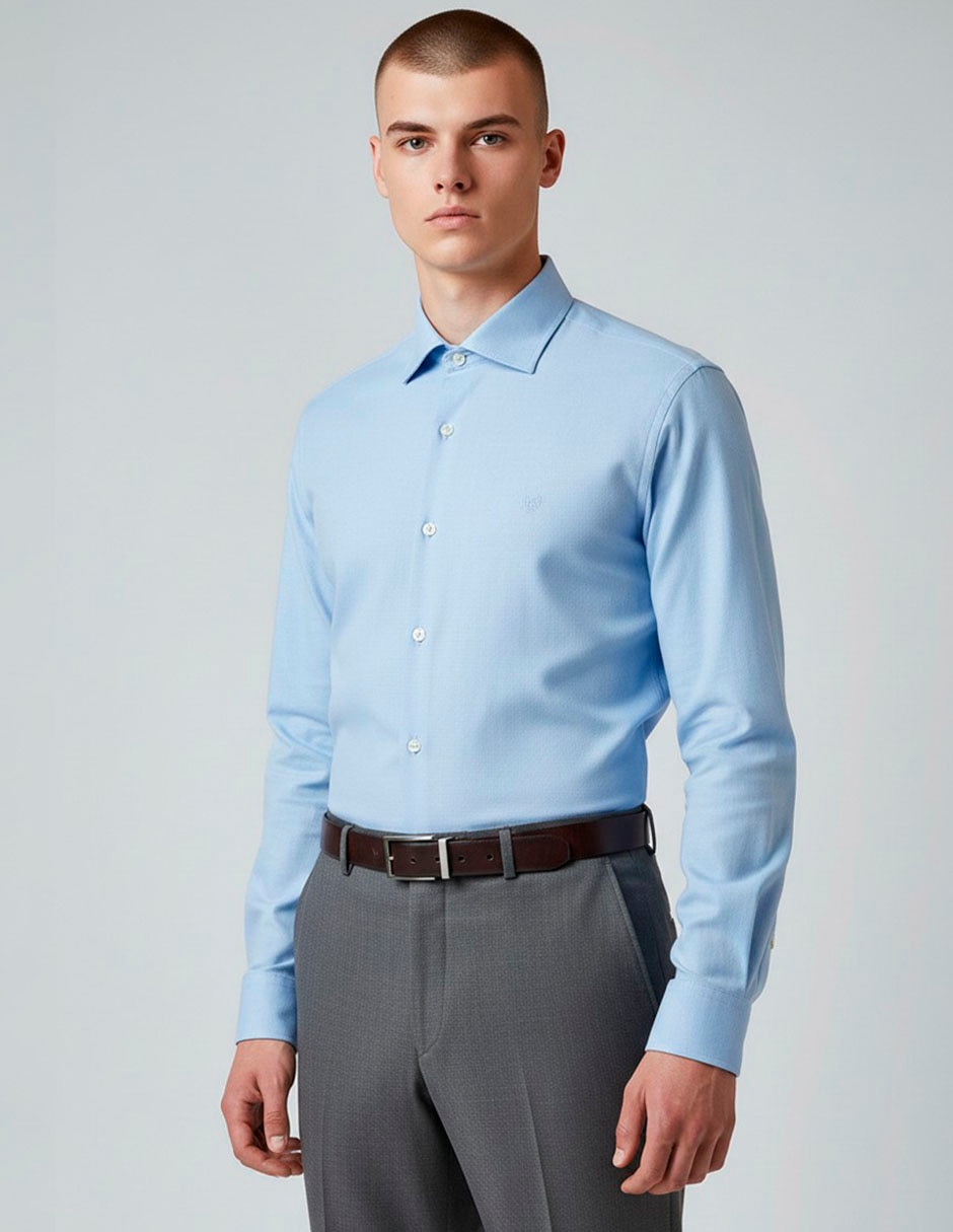 Camisa de vestir manga larga para hombre Camisa de vestir manga larga para hombre