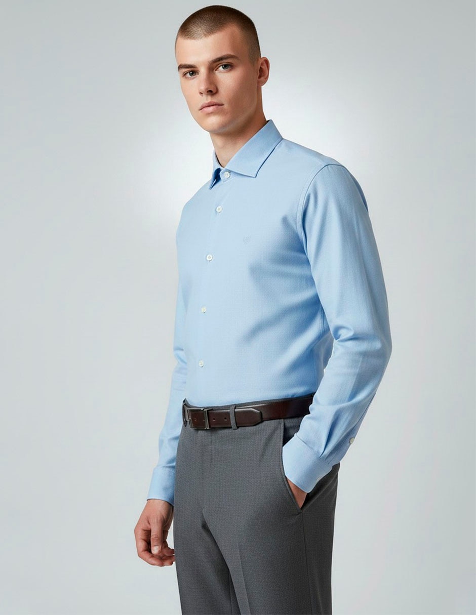 Camisa de vestir manga larga para hombre 3