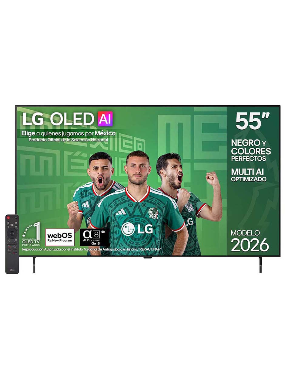 Pantalla OLED 55 de pulgadas 4K/UHD OLED55B6PSA con WebOS con AI webOS
