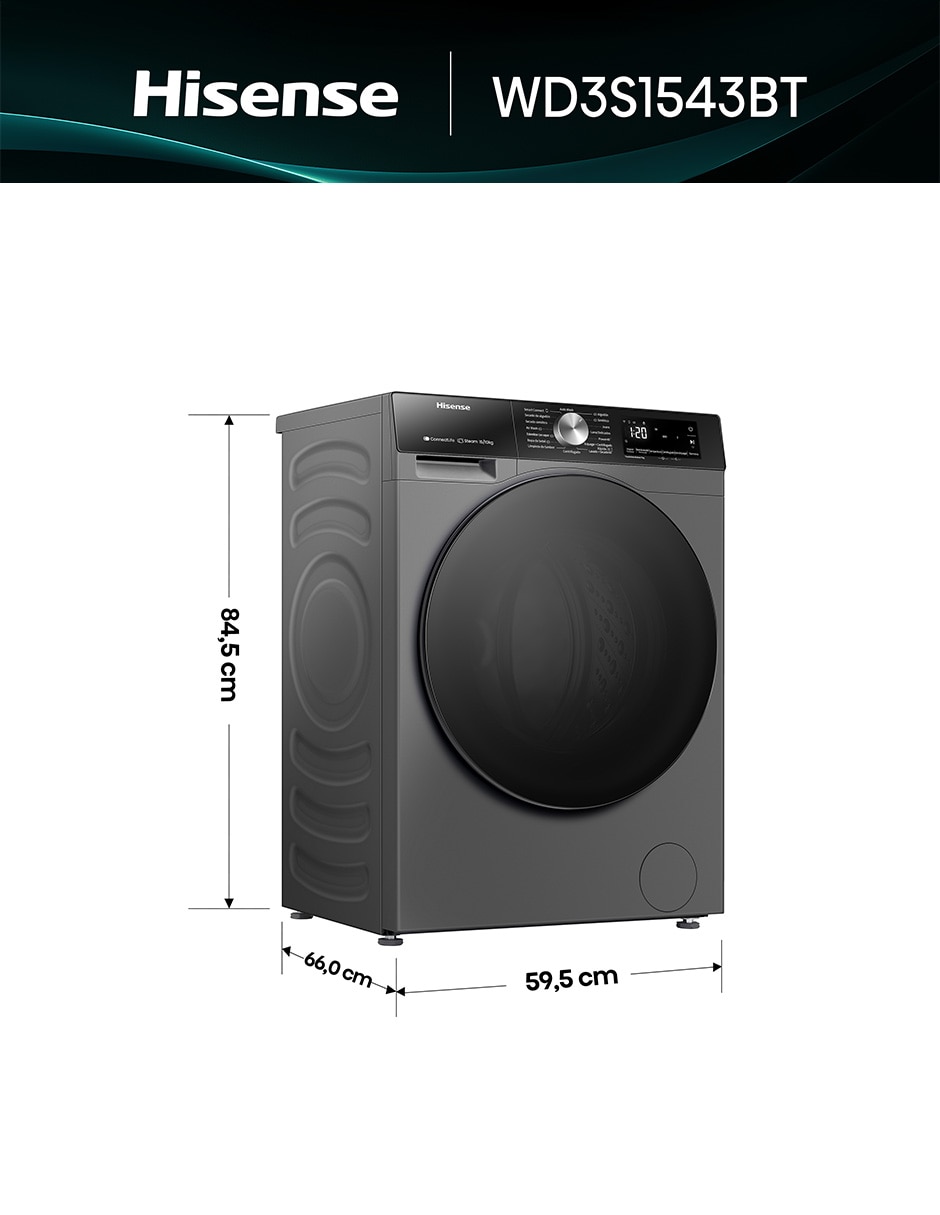 Lavasecadora automática de 15 kg 11