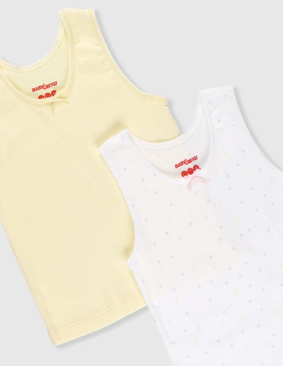Set camiseta cuello redondo para bebé niña 4