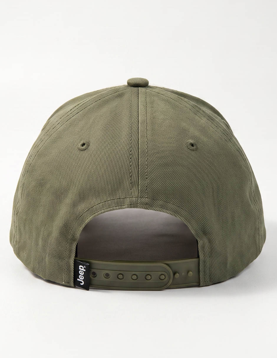Gorra visera curva correa ajustable jeep para hombre