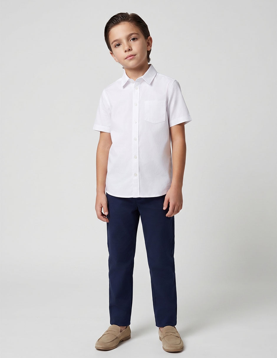 Camisa casual manga corta para niño Camisa casual manga corta para niño