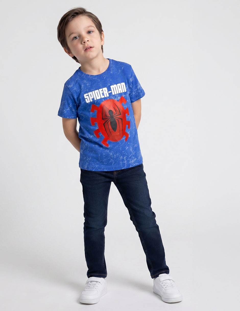 Playera Spider-Man manga corta para niño
