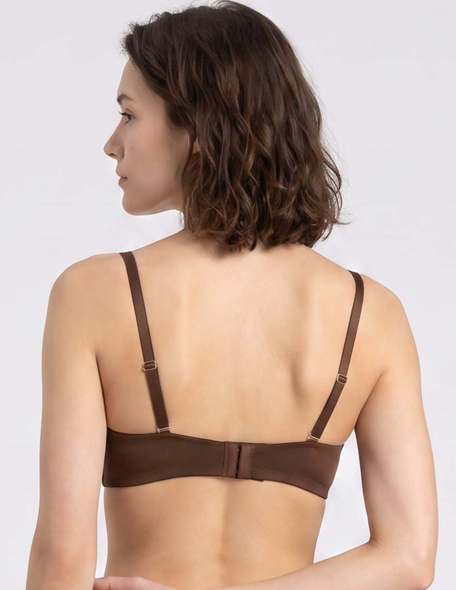Brassiere balconette copa preformada para mujer 2